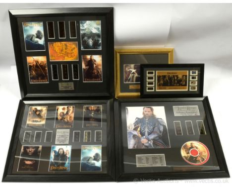 Lord of the Rings framed limited edition film cell displays x five, includes The Return of the King  and The Trilogy sets, mo