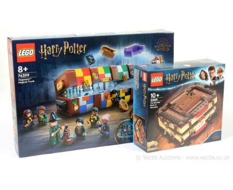 Lego Harry Potter sets x two includes Hogwarts Magical Trunk set #76399 and The Monster Book of Monsters set #30628, both wit