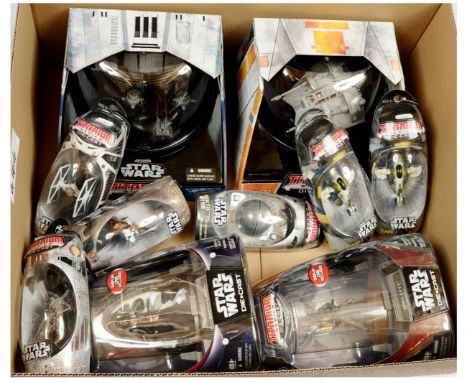 Galoob Micro Machines Star Wars Titanium Series Die-Cast vehicles and figures x ten includes Darth Vader, Boba Fett, Slave I,