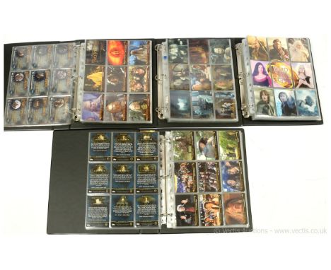 Topps The Lord of the Rings trading card binders x four, includes The Fellowship of the Ring, The Two Towers and The Return o