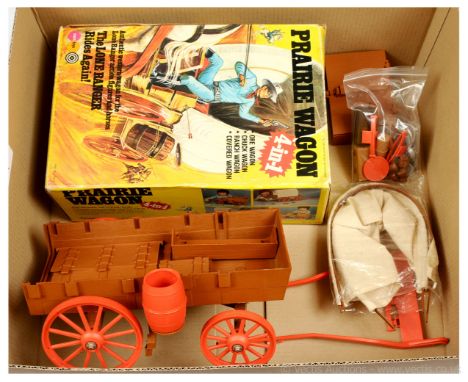 Marx Toys vintage 1975 The Lone Ranger Rides Again! Prairie Wagon 4-in-1, Good to Good Plus, unchecked for completeness, with