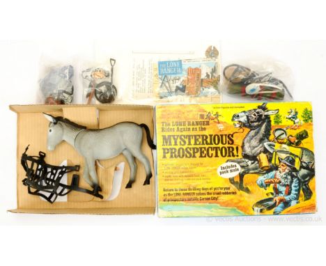 Marx Toys The Lone Ranger Rides Again Mysterious Prospector pack mule, outfit and accessory set, Good, Complete, within Fair 