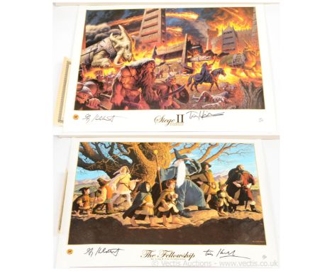 Dynamic Forces limited edition Greg &amp; Tim Hildebrandt's The Tolkien Years: Siege II lithograph, signed by Greg &amp; Tim 