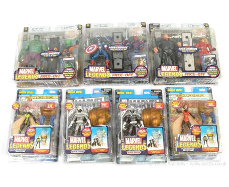 Toy Biz Marvel Legends and Marvel Legends Face-Off 6" figures x seven includes Face-Off: The Hulk vs. The Leader, Captain Ame