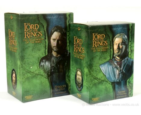 Sideshow Weta Collectibles The Lord of the Rings The Fellowship of the Ring 1/4 scale polystone busts x two, includes Boromir