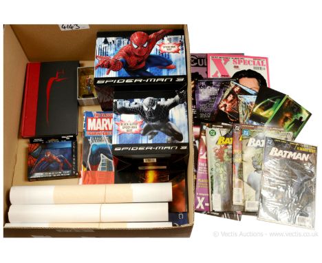 Quantity of TV and Film related collectables including Diamond Select Toys Spider-Man 3 Spider-Man and Black Suited Spider-Ma