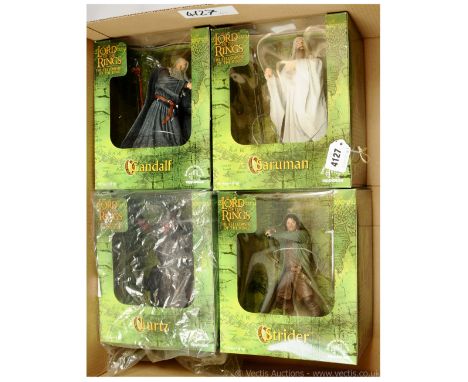 Applause The Lord of the Rings The Fellowship of the Ring 8" figures x four, includes Gandalf, Saruman, Strider and Lurtz, ge