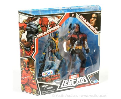 Hasbro Marvel Legends Fan?s Choice Toys R Us Exclusive Deadpool (X-Men uniform) &amp; Warpath (red &amp; black) 6" action fig