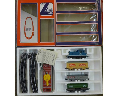 A Lima Models battery operated freight train set, boxed 