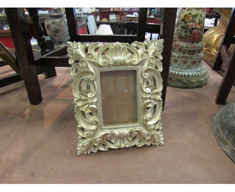 A heavy easel backed photo frame
