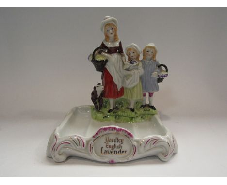 A ceramic Yardley English Lavendar soap soap stand, 16cm high