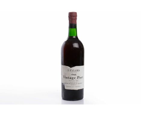TAYLORS 1966 VINTAGE PORTOporto, Portugal. Bottled 1968. Full bottle size, no capacity or strength stated.