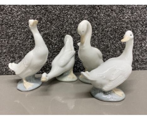 4x Nao by Lladro geese figures - all different