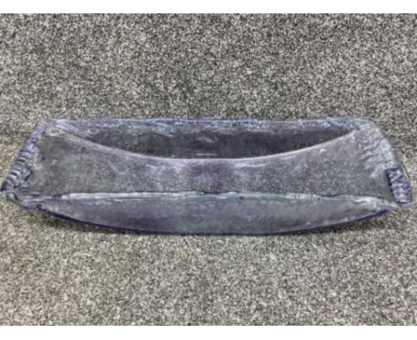 Vintage all glass Trough 56x16x9cm