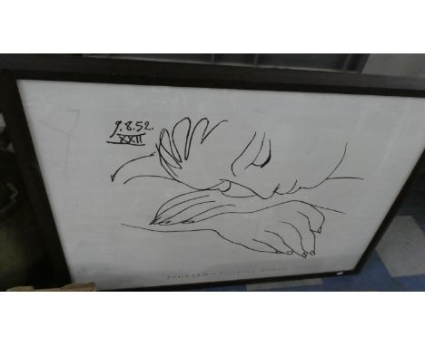 A Framed Picasso Print, Sleeping Woman, 108cm Wide 