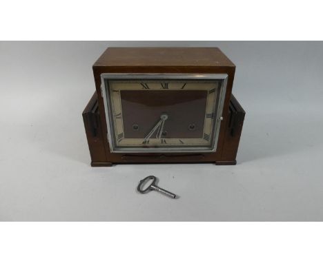 An Art Deco Westminster Chime Mantle Clock 