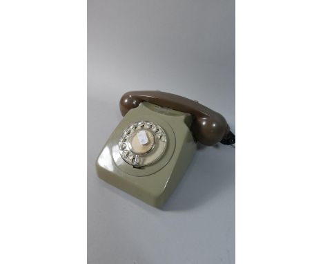 A Vintage Two Tone Grey Telephone 