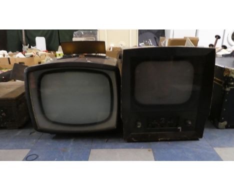 Two Vintage Television Including His Masters Voice 