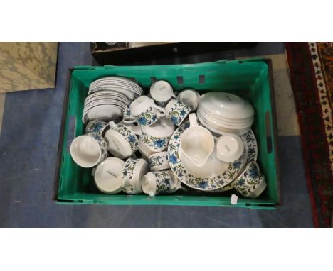 A Box Containing Large Quantity of Midwinter Tea and Dinnerwares 