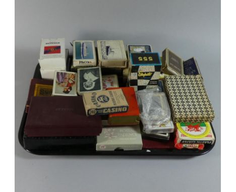 A Tray Containing a Large Quantity of Playing Card Sets to Include Henderson Shipping Line, P&amp;O etc 