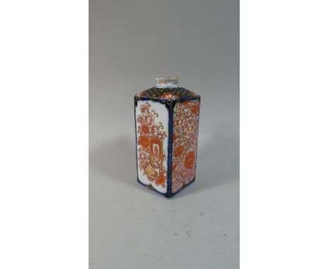 An Oriental Imari Vase or Tea Caddy. 15cms High 