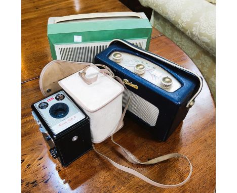 A 1950's Roberts radio; a 1960's 'Stella' record deck; a vintage camera; etc. 