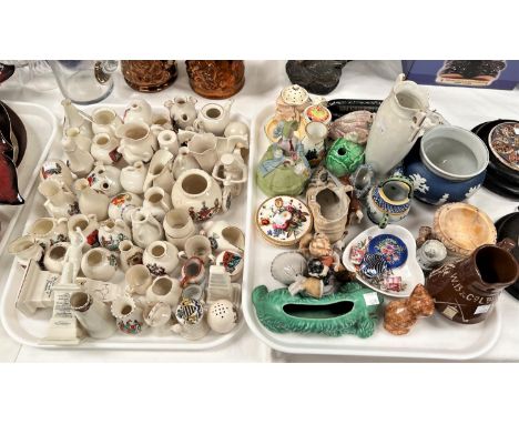 a large selection of crested china including including WWI items, Goss etc and a selection of miniature china and trinket war