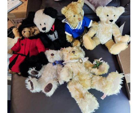 A selection of vintage and later teddy bears by Dean's; Freedom; Metro; etc. 