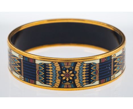 A Michaela Frey bangle with enamel decoration, internal measurement 6.3cm  