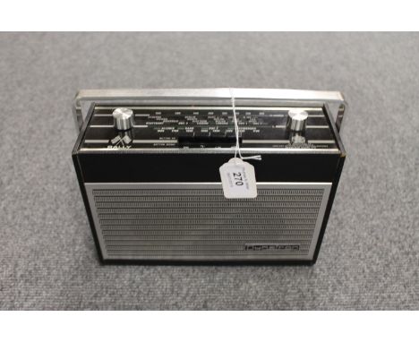 A vintage radio :  Dynatron Rally radio. 