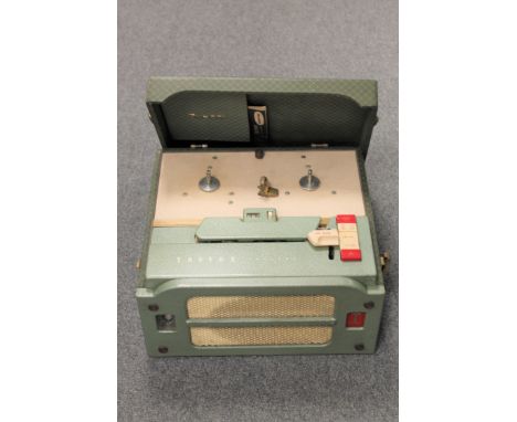 A Truvox portable tape recorder with manual