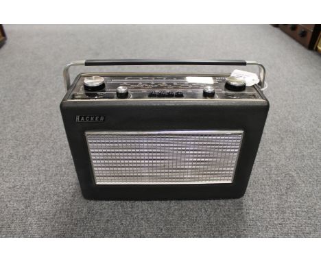 A vintage radio : Hacker Sovereign RP 18. 