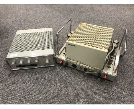 A Radford stereo control unit and valve amp SC22. (2)  CONDITION REPORT: The SC22 unit has no lead and the stereo unit has no