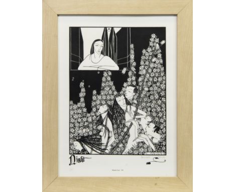 * HANNAH FRANK (SCOTTISH 1908 - 2008), NIGHT (1930) lithograph, signed in pencil 31cm x 24cm Mounted, framed and under glass.
