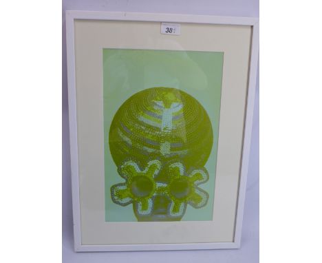 Eduardo Paolozzi, a photo lithograph 'Cucumber Night Cream' from the General Organic Fun Suite', justification page verso, in