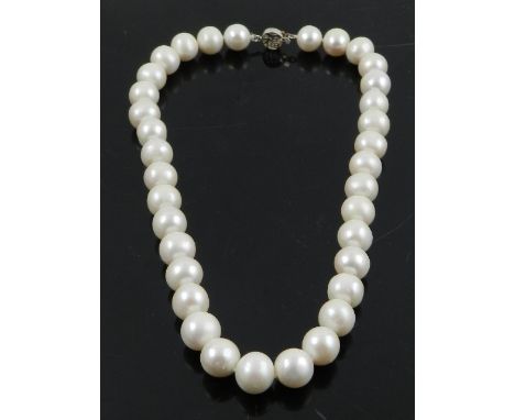 A pearl necklace.
