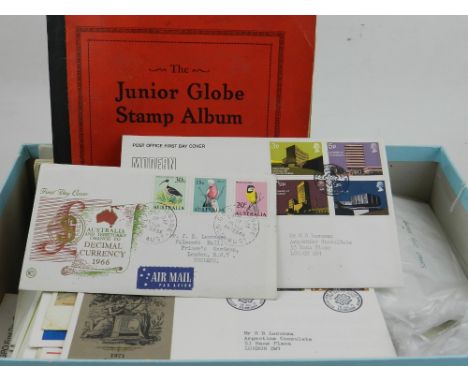A quantity of stamps, to include various first day covers. 