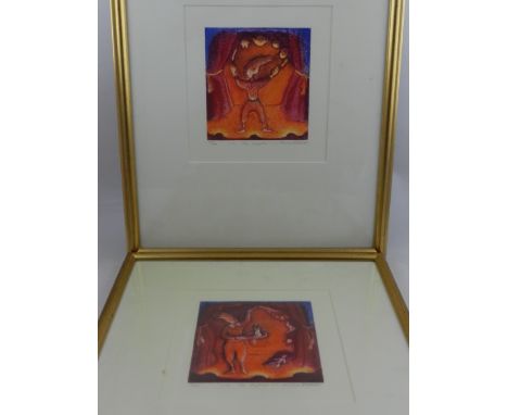 Theresa Pateman (Contemporary British school), 'The Juggler', lithograph, signed in pencil lower right, numbered 73/100, toge