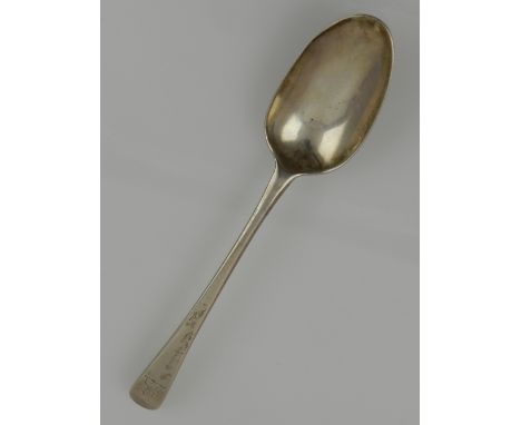 A Georgian silver tablespoon, hallmarked London 1816.