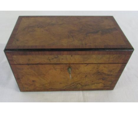 Walnut tea caddy