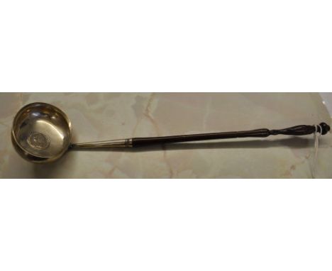 18th century Scottish toddy ladle with George II silver crown