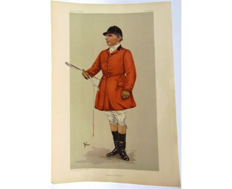 VANITY FAIR - Fox Hunters Berks and Bucks, Nov. 5th 1903, 40 x 27cm; A Leicestershire Man, April 6th 1899, 40 x 27cm; Doggie,