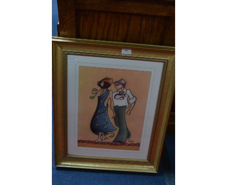 Gilt Framed Original Pastel by Peter Bell (Hull Artist) 