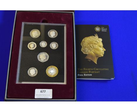 Royal Mint Silver Proof Set - The Fourth Circulating Coinage Portrait 