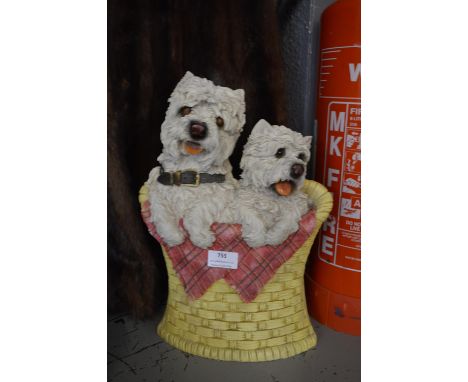 1950's Stick Stand - Scotty Dogs in a Basket