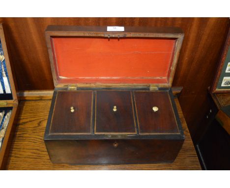 Georgian Rosewood Tea Caddy 