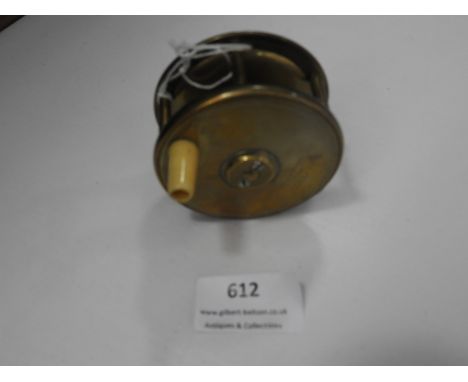 Brass Fly Reel by Army &amp; Navy Stores Victoria London 