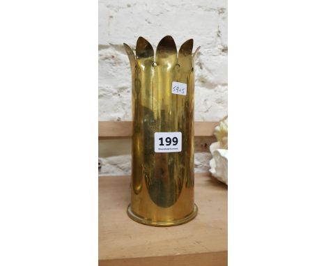 PAIR OF WWI TRENCH ART SHELLS 