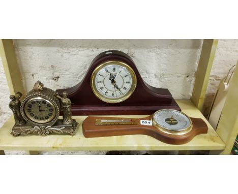 2 MODERN CLOCKS AND BAROMETER 