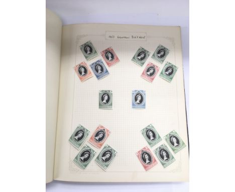 A stamp album of GB and Commonwealth stamps.